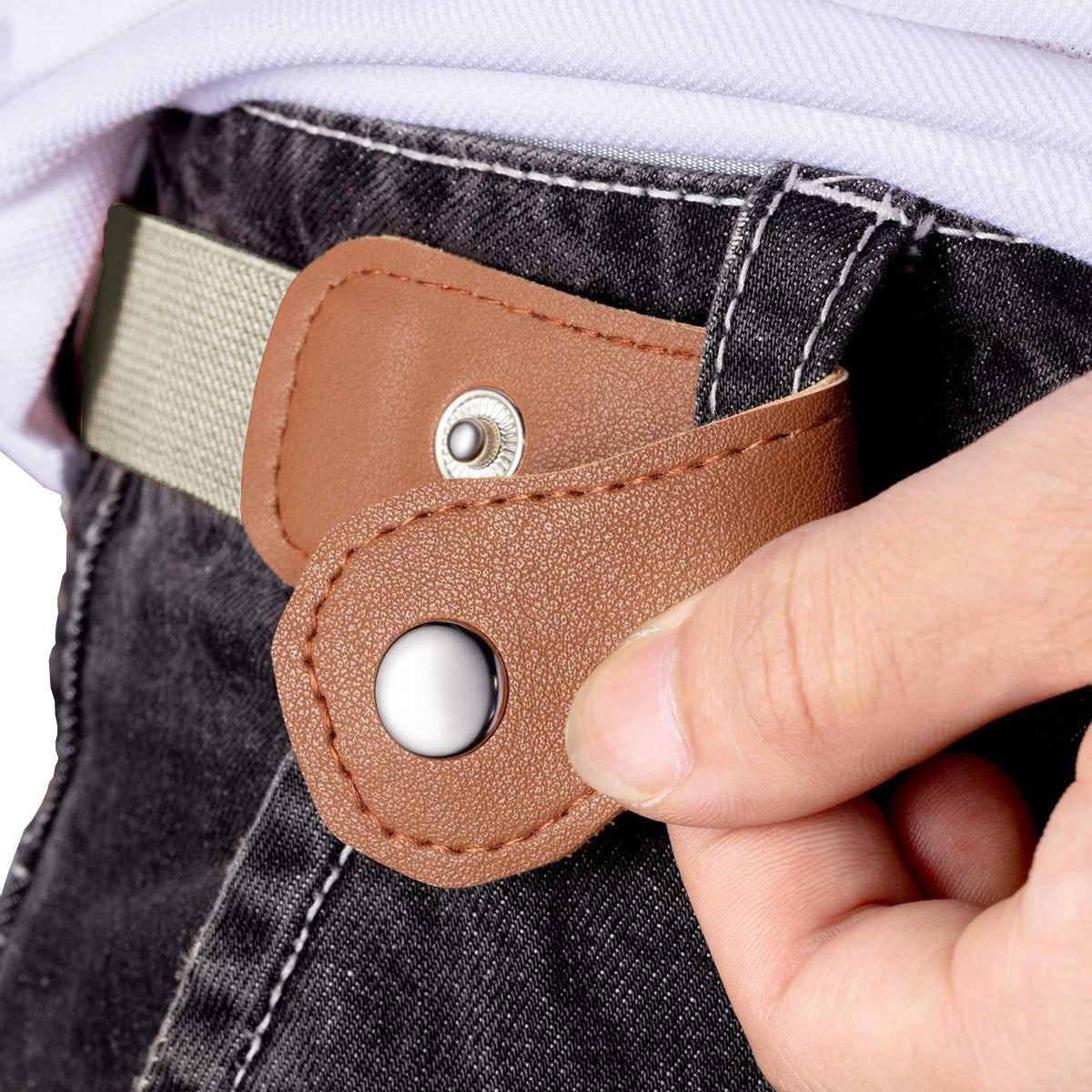 HappyStrappy.® Originele elastische kinderriem zonder gesp