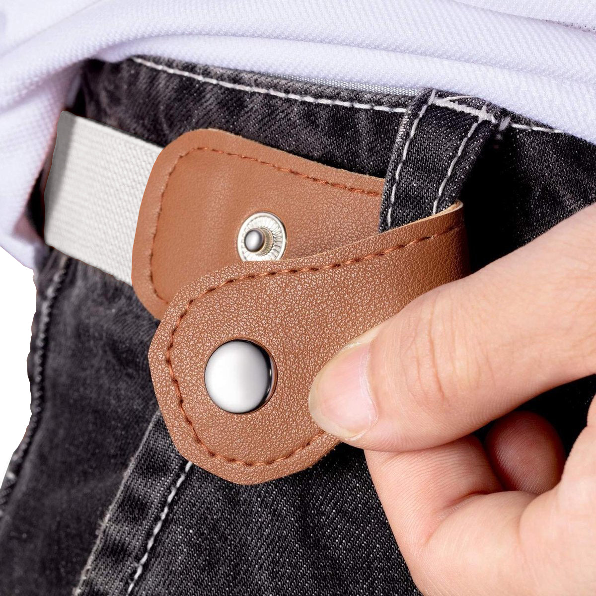 HappyStrappy.® Originele elastische kinderriem zonder gesp