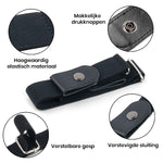 HappyStrappy.® zwarte elastische riem