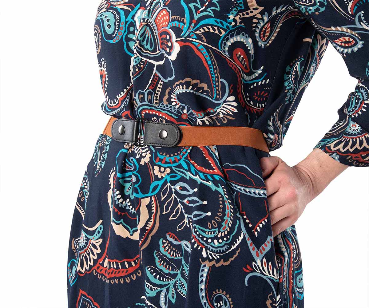 HappyStrappy.® bruine elastische riem