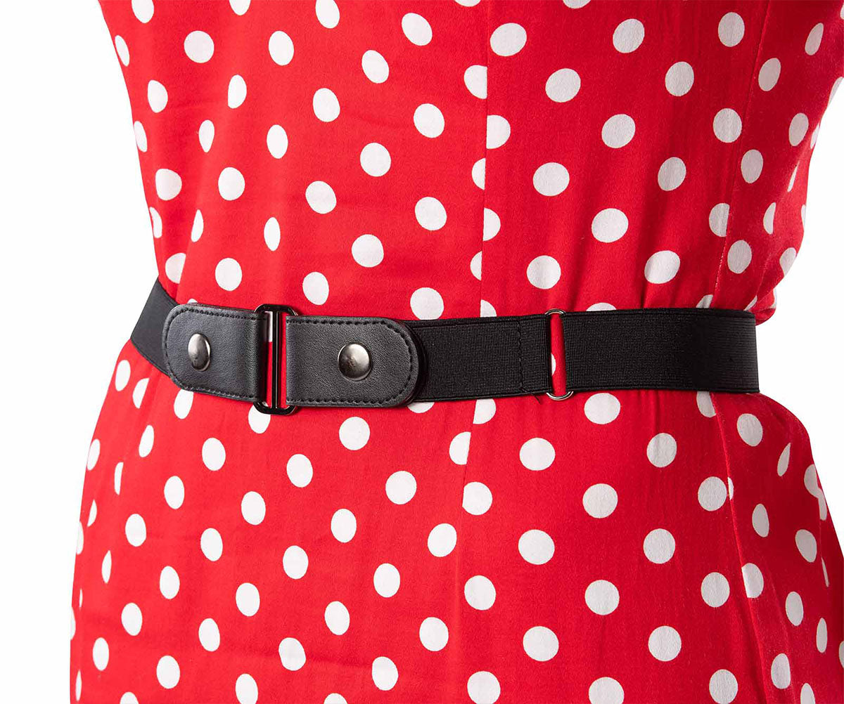 HappyStrappy.® zwarte elastische riem