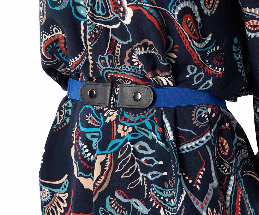 HappyStrappy.® blauwe elastische riem