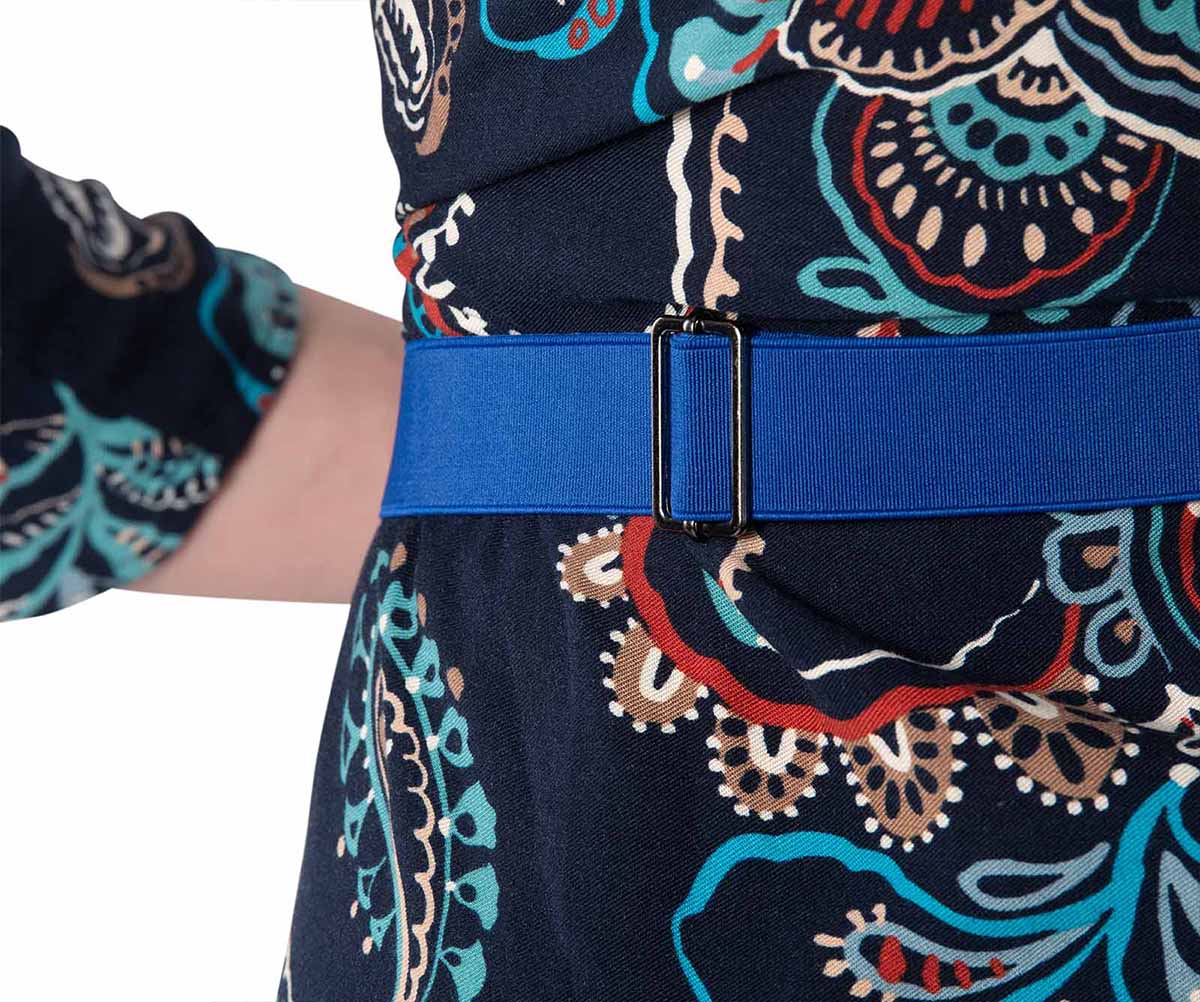 HappyStrappy.® blauwe elastische riem
