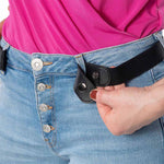 HappyStrappy.® zwarte elastische riem