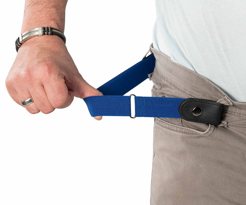 HappyStrappy.® blauwe elastische riem
