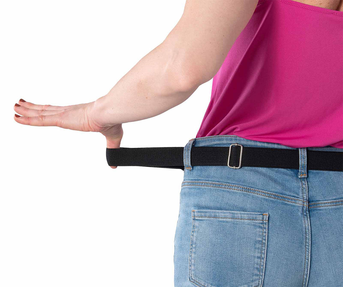 HappyStrappy.® zwarte elastische riem